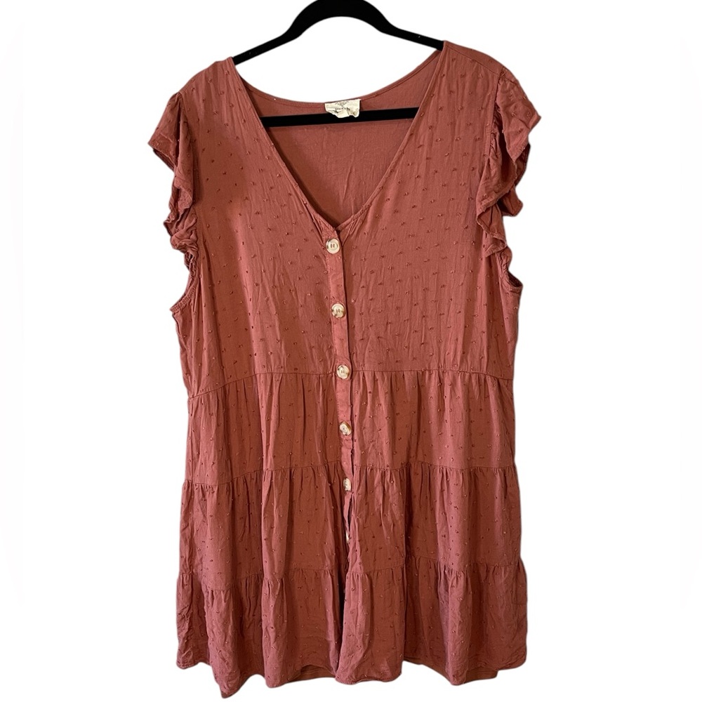 Perch by blu pepper‎ Curvy tiered Dress  3XL -